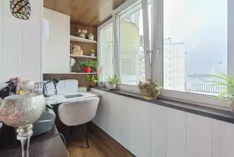 Объединение лоджии трапеции с комнатой