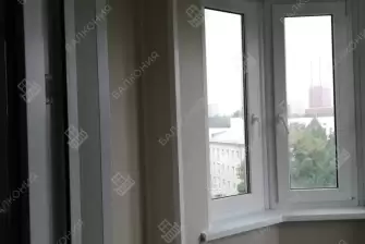 Остекление и отделка эркерной лоджии под ключ