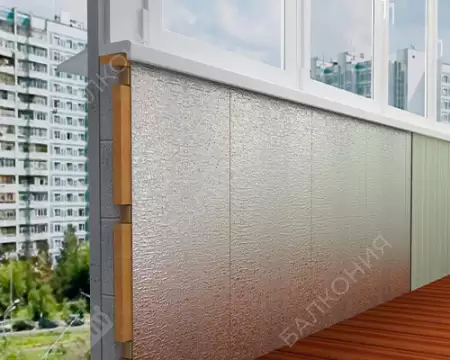 Отделка с утеплением на балконах