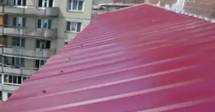 Ремонт крыши балкона 