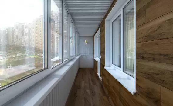 <span>Дизайнерская</span> отделка балкона